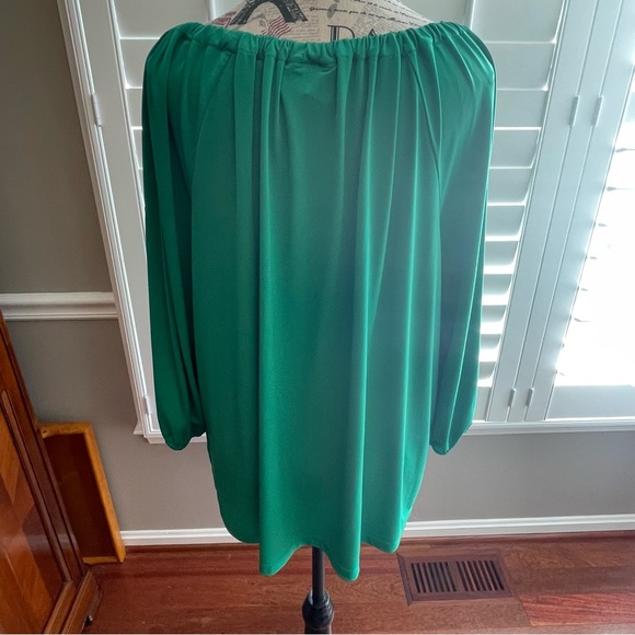 Dana Buchman Vibrant Green Blouse - Picture 3 of 5